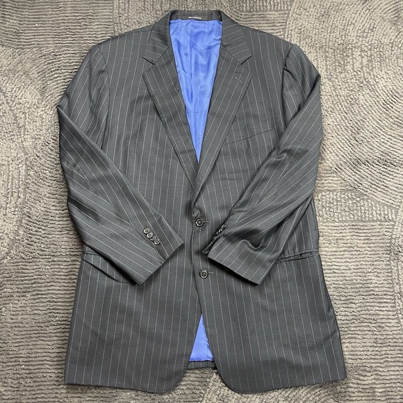 Ermenegildo Zegna for Neiman Marcus Men's 60R Wool Pinstripe Blazer Sport Coat